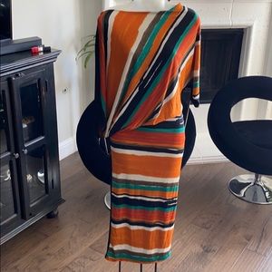 Aran is off the shoulder dress